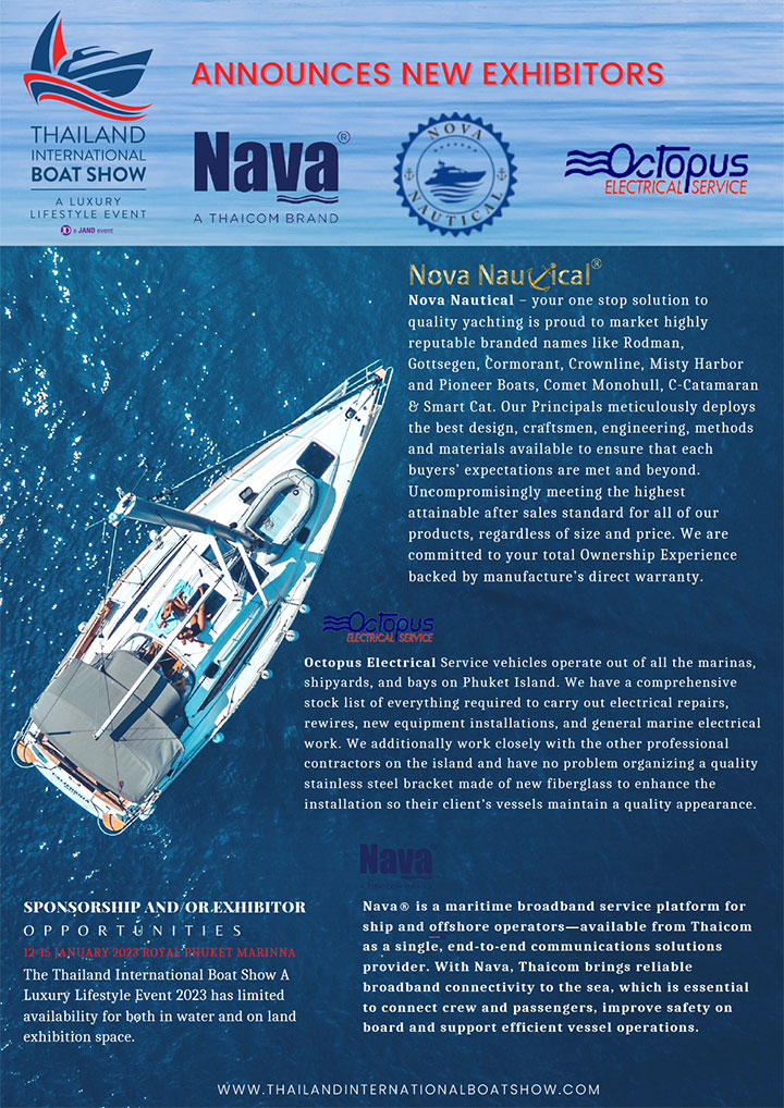 More Exhibitors Join Thailand International Boat Show A Luxury Lifestyle Event January 2023