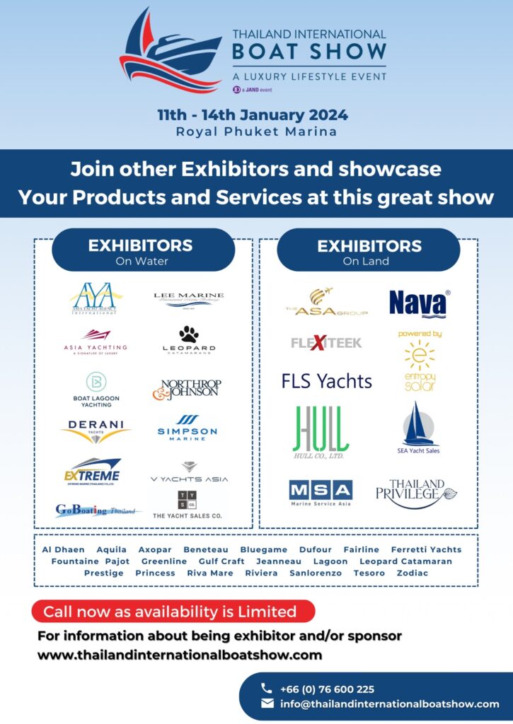DON'T MISS OUT BOOK NOW!! Thailand International Boat Show A Luxury Lifestyle Event 2024